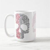 Schädel Farbiger Stil Kaffeetasse (Links)
