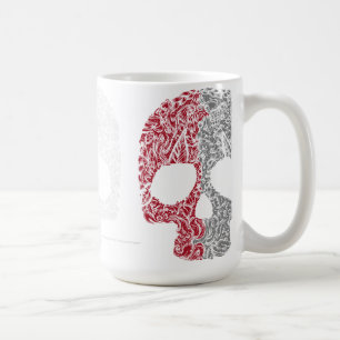 Schädel Farbiger Stil Kaffeetasse