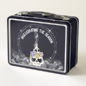Schädel-Feier Boo-Box Old School Lunchbox (Rückseite)