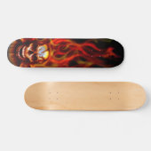 Schädel-Feuer-Skate-Plattform Skateboard (Horizontal)