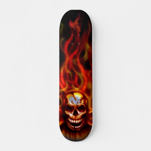 Schädel-Feuer-Skate-Plattform Skateboard (Vorne)