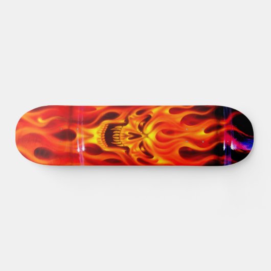 Schädel-Feuer - Skate-Plattform Skateboard (Horizontal)