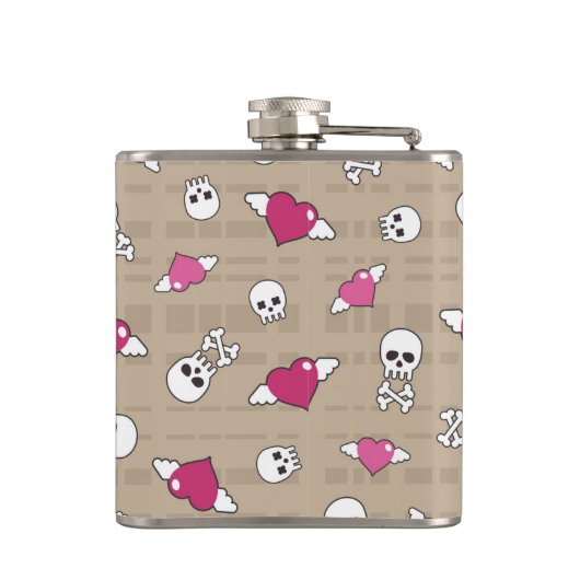 Schädel Flachmann (Rückseite)