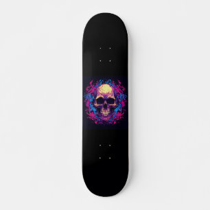 Schädel Flamme Skateboard