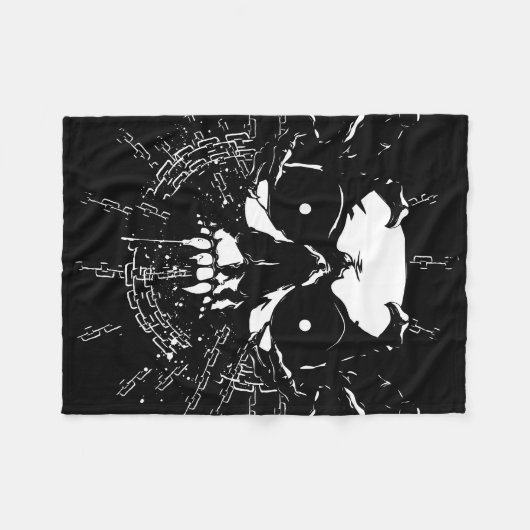 Schädel Fleecedecke (Vorderseite (Horizontal))