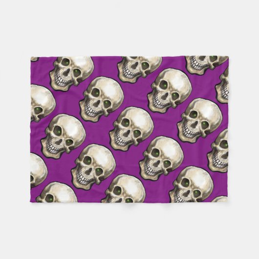 Schädel Fleecedecke (Vorderseite (Horizontal))