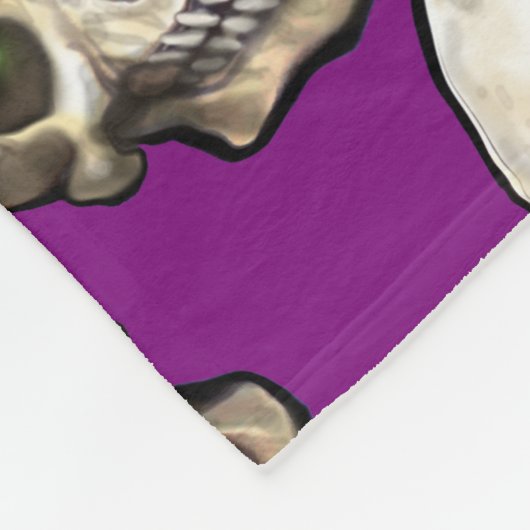 Schädel Fleecedecke (Ecke)