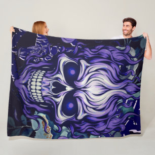 Schädel Fleecedecke