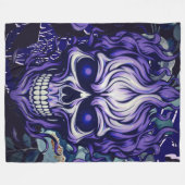 Schädel Fleecedecke (Vorderseite (Horizontal))