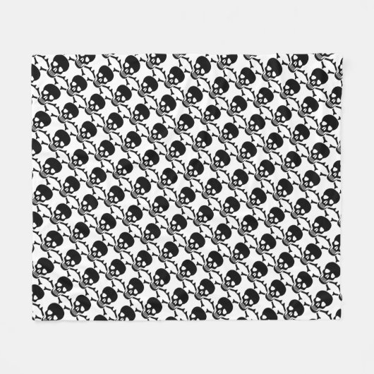 Schädel Fleecedecke (Vorderseite (Horizontal))