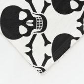 Schädel Fleecedecke (Ecke)