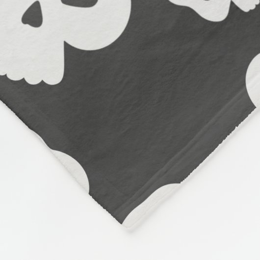 Schädel Fleecedecke (Ecke)