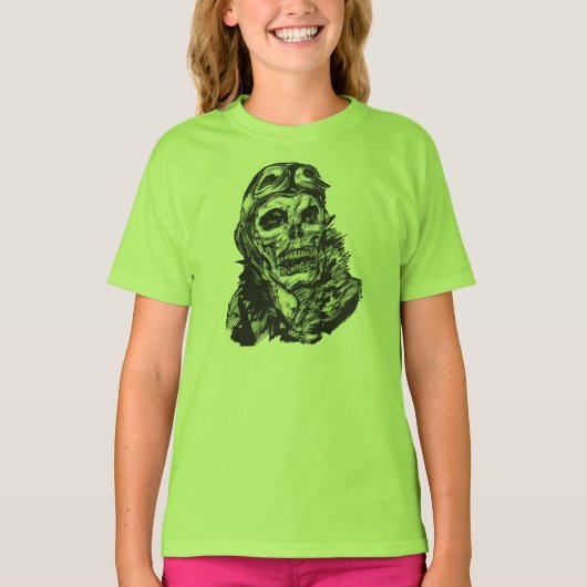 Schädel-Flieger T-Shirt (Vorderseite)