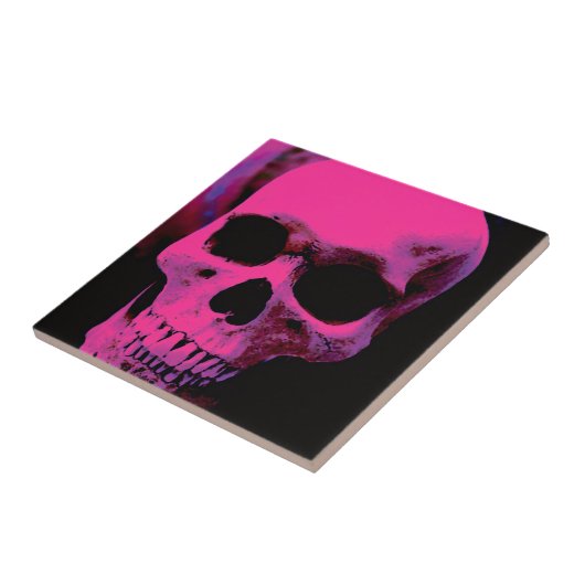 Schädel Fliese (Seite)