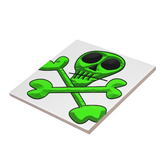 Schädel Fliese (Seite)