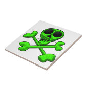 Schädel Fliese (Seite)