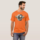 Schädel-Flügel-Emblem T-Shirt (Vorne ganz)