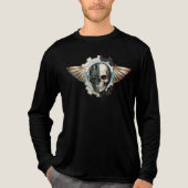 Schädel-Flügel-Emblem Tri-Blend Shirt (Vorderseite)