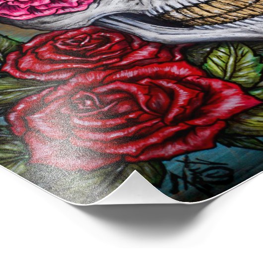 Schädel Fotodruck (Ecke)