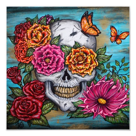 Schädel Fotodruck (Vorne)