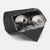 Schädel-Freunde Krawatte (Gerollt)