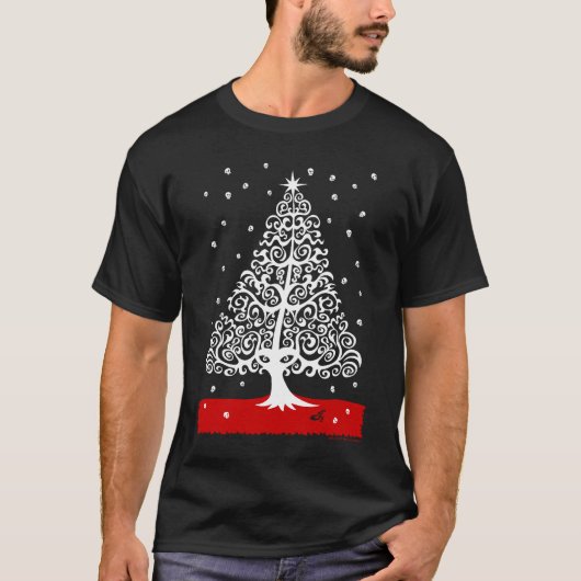 Schädel für Weihnachten T-Shirt (Vorderseite)