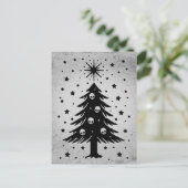 Schädel für Weihnachtsbaum Postkarte (Stehend Vorderseite)