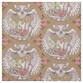 Schädel-Gargouille Stoff (Muster)
