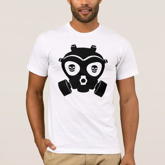 Schädel-Gasmaske T-Shirt (Vorderseite)