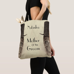 Schädel Gay Herr und Herr Vintage Retro Sepia Hoch Tasche