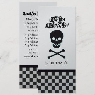 Schädel-Geburtstags-Party Einladung