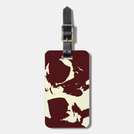 Schädel Gepäckanhänger (Vorderseite vertikal)