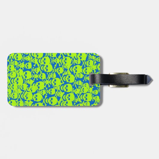 Schädel Gepäckanhänger (Rückseite horizontal)