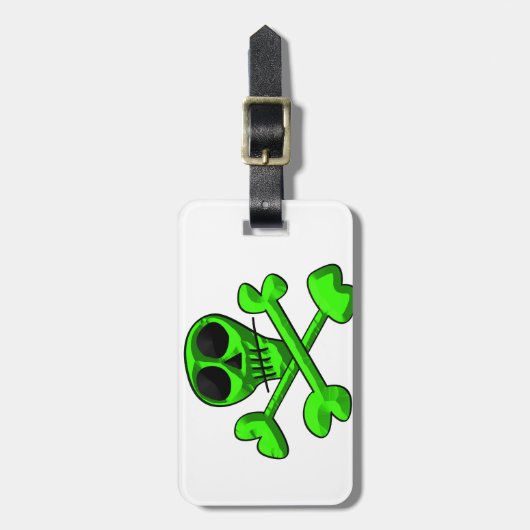 Schädel Gepäckanhänger (Vorderseite vertikal)