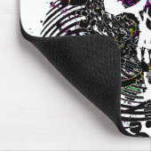 Schädel. Gerade verdrehte Pfeile. Mousepad (Ecke)