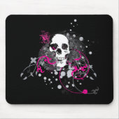 Schädel. Gerade verdrehte Pfeile. Mousepad (Vorne)
