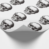 Schädel Geschenkpapier (Ecke)
