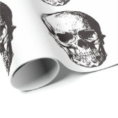Schädel Geschenkpapier (Rolleneckpunkt)