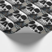 Schädel Geschenkpapier (Ecke)