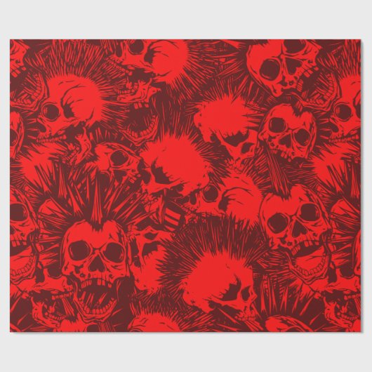 Schädel Geschenkpapier (Flach)
