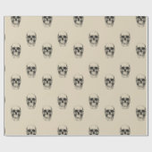 Schädel Geschenkpapier (Flach)