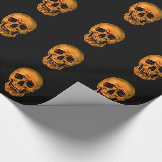 Schädel Geschenkpapier (Ecke)