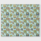 Schädel Geschenkpapier (Flach)