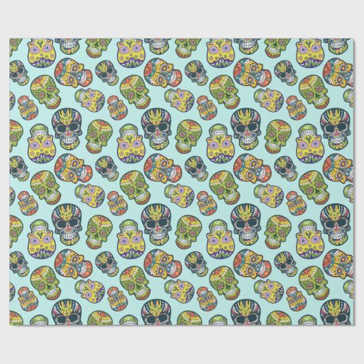 Schädel Geschenkpapier (Flach)