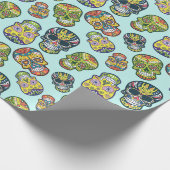 Schädel Geschenkpapier (Ecke)