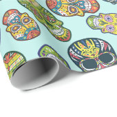 Schädel Geschenkpapier (Rolleneckpunkt)