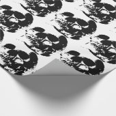 Schädel Geschenkpapier (Ecke)