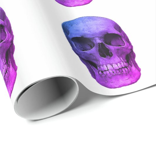 Schädel Geschenkpapier (Rolleneckpunkt)