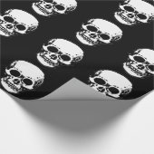 Schädel Geschenkpapier (Ecke)