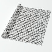 Schädel Geschenkpapier (Ungerollt)